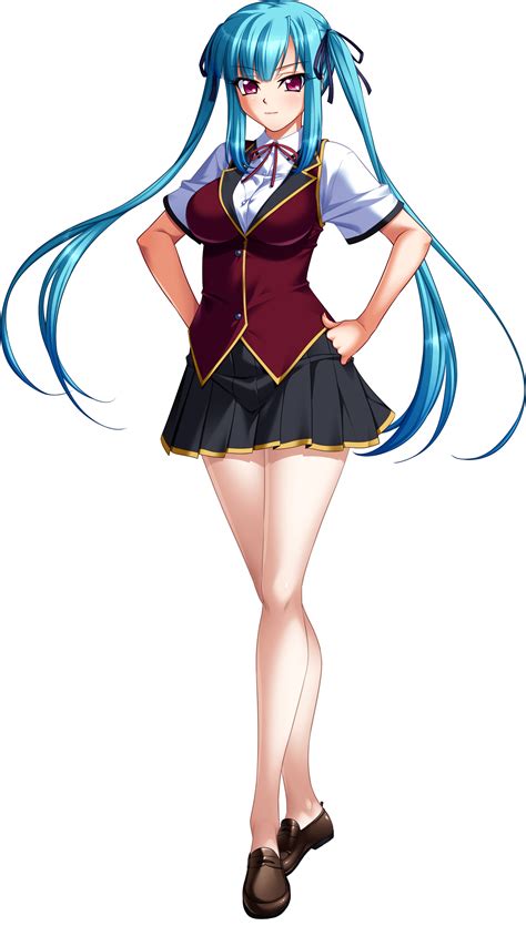 Safebooru 1girl Aqua Hair Bare Legs Bishop Company Blue Hair