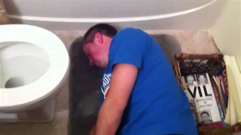 Drunk Dude Passed Out In The Bathroom Hd Youtube