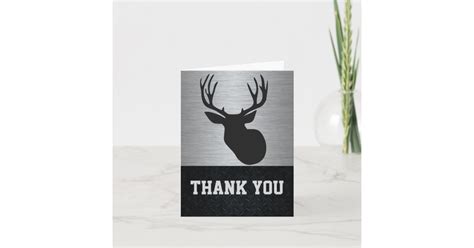 mens deer hunting note card zazzlecom