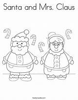 Claus Santa Mrs Coloring Pages Print Color Tree Christmas Printable Number Twistynoodle Noodle Outline Ll Twisty Getcolorings Elf sketch template