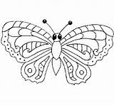 Butterfly Coloring Coloringcrew Book Insects sketch template