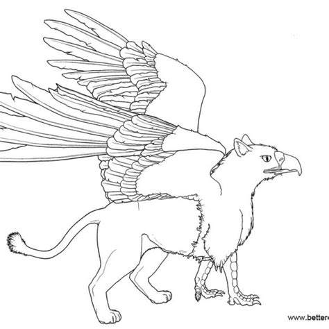 griffin coloring pages  sugarpoultry  printable coloring pages