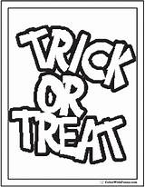 Banner Coloring Pages Halloween Treat Trick Printable Treats Color Pdf Drawing Getdrawings Print Getcolorings Fancy Candy Colorings Spiders Colorwithfuzzy Heart sketch template