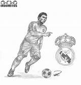 Coloring Ronaldo Pages Cristiano Real Madrid Popular sketch template