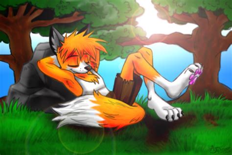 Anthro Fox Chill N By Kohakukun19 On Deviantart