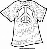 Dye Tie Coloring Pages Clipart Shirt Peace Printable Shirts Celebrate Students Search Google English Colors Adult Library Discover sketch template