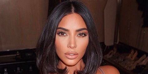 kim kardashian shows off neutral 90s makeup and looks totally different
