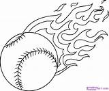 Softball Dragoart sketch template