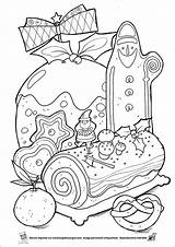 Coloring Pages Christmas Color Sheets Adult Desserts Printable Colors sketch template