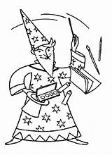 Merlin Coloring Pages Wizard Color Popular Getdrawings Getcolorings Magic Show sketch template