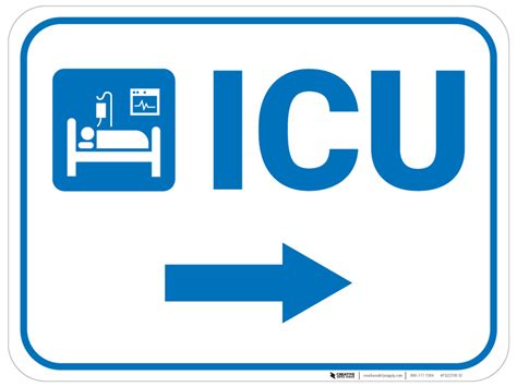 icu  arrow  icon rectangular floor sign creative safety supply