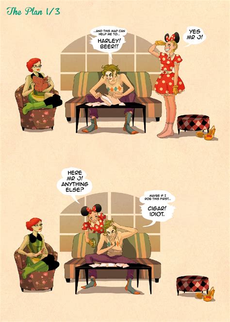 Joker Harley Quinn And Poison Ivy Star In The Plan Comic