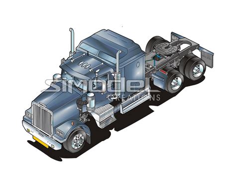 western star heavy truck hight quality illustration truck etsy