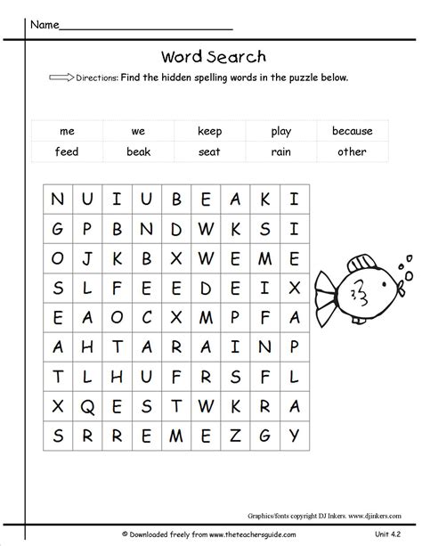 wordsearch  st graders design templates printable crosswords
