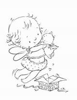 Coloring Pages Fairy Visit sketch template