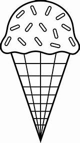 Ausmalen Eiswaffel Cream Vorlagen Ausmalbilder Cones sketch template