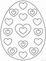 Easter Egg Coloring Pages Hearts Printable Pattern Eggs Color Heart Supercoloring Print Culture Arts Book Coloringpagesonly Kids Choose Board sketch template