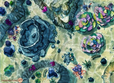 oc underwater ruins battle map rdnd