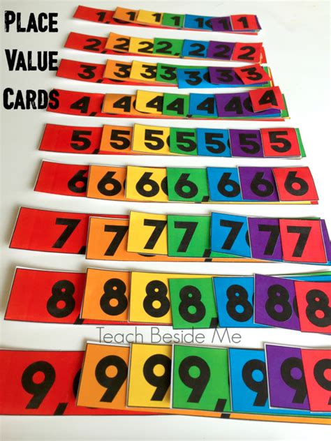 printable rainbow place  cards   fun hands  math lesson math