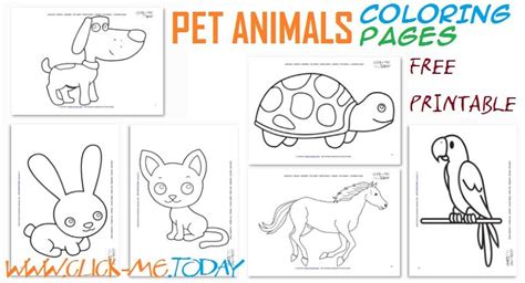 printable pet animals coloring pages animal coloring pages