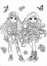 Coloring Pages Moxie Girlz sketch template