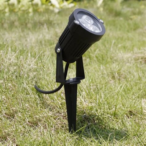dc  led spike light spotlight landscape garden yard path lawn solar lamps outdoor grounding