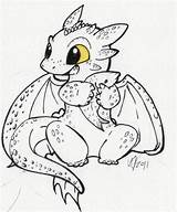 Dragon Toothless sketch template