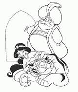 Aladdin Jasmine Aladin Sultan Kleurplaten sketch template