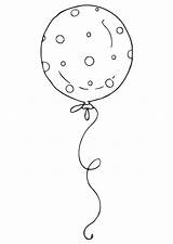 Coloring Balloon Large sketch template