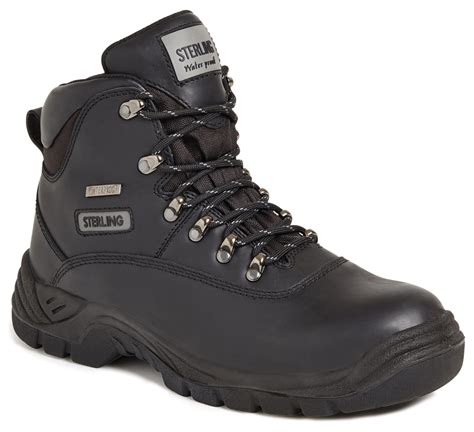 sterling waterproof black unisex safety hiker boot westpoint distributors scotland