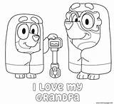 Coloring Grandpa Pages Grannies Printable sketch template