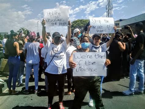 give us better cops say mitchells plain protesters groundup