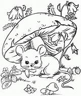 Coloring Pages Color Cute Mouse Book Animal Stuff Adult Kids Printable Embroidery Colouring Books 1000 Stamps Bonnie Patterns Mushroom Print sketch template