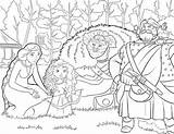 Merida Brave Coloring Disney Pages King Fergus Elinor Macguffin Lord Queen Coloringpagesfortoddlers Kids Family Ten sketch template