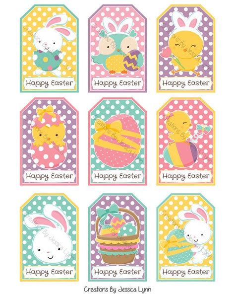 printable easter gift tags  creationsbyjlynn  etsy easter gift tag