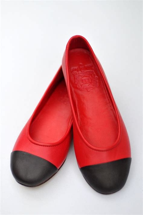 red and black flats 110 00 would love these with a pair of jeans and