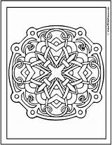 Celtic Coloring Designs Pages Irish Colorwithfuzzy Scottish Printable Cross Knot Fun Wheel Geometric Animal Visit Sheets sketch template