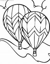 Air Balloon Hot Coloring Timeless Miracle sketch template