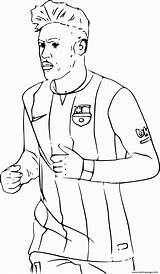 Neymar Messi Coloring Pages Soccer Ronaldo Barcelone Fc Goalie Lionel Jr Print Cristiano Printable Vs Color Athletes Famous Drawing Kids sketch template