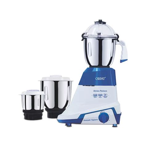 orpat kitchen platinum  mixer grinder blue