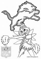 Coloring Pages Lions Detroit Winx Nfl Print Browser Window sketch template