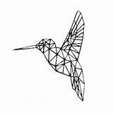 Kolibri Geometrische Geometrischer Dekistenkoning Vormen Kolibrie Dieren Bestel Afkomstig Wanddeko sketch template