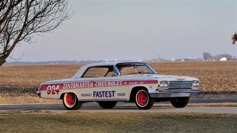1962 chevrolet impala lightweight drag car 409 409 hp 4 speed lot s168 indianapolis 2013