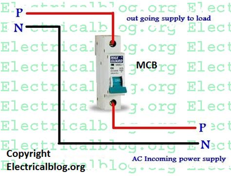 single pole mcb connection diagram wiring mcb video tutorial