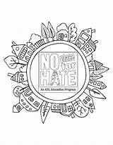Coloring Book Adl Hate Fighting Introducing Defamation Anti League sketch template