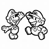 Mario Luigi Coloring Paper Pages Odyssey Super Print Five High Baby Brothers Color Drawing Getdrawings Iggy Printable Getcolorings Inspirational Size sketch template