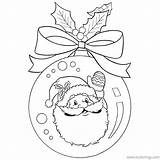 Santa Ornament Claus Xcolorings sketch template