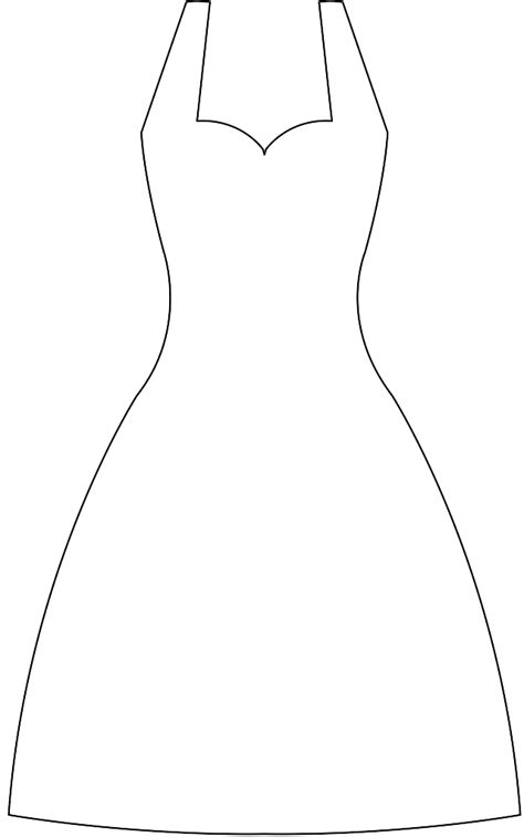 dress silhouette  vector silhouettes