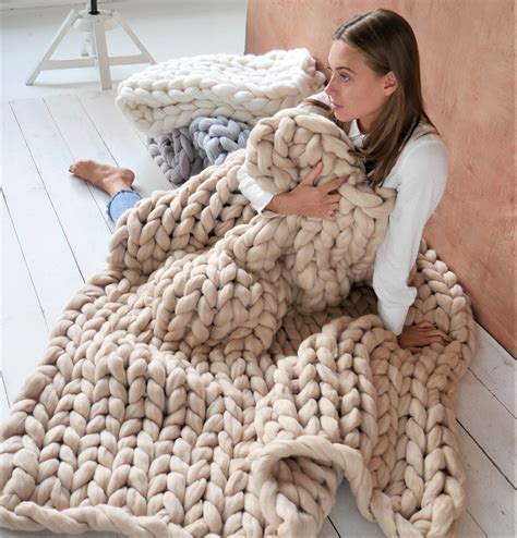 chunky knit blankets worth