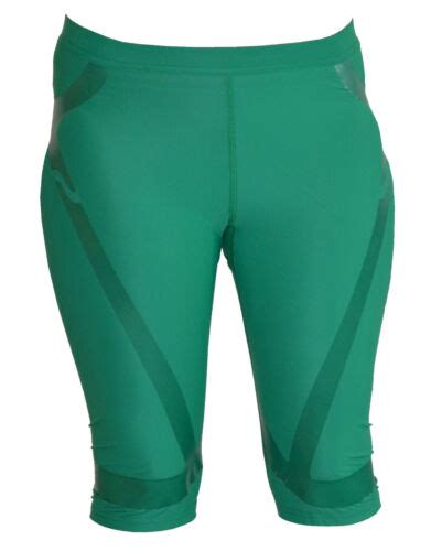 adidas techfit powerweb hose shorts tights laufhose damen neu gruen ebay